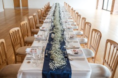 A long table set up