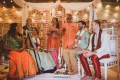 Kejal & Matt ensured they represented both their heritages by having a fabulous fusion rustic Indian country wedding at The Green in Cornwall.