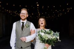 Just married in the Really Rustic Barn