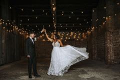 dancing in the really rustic barn