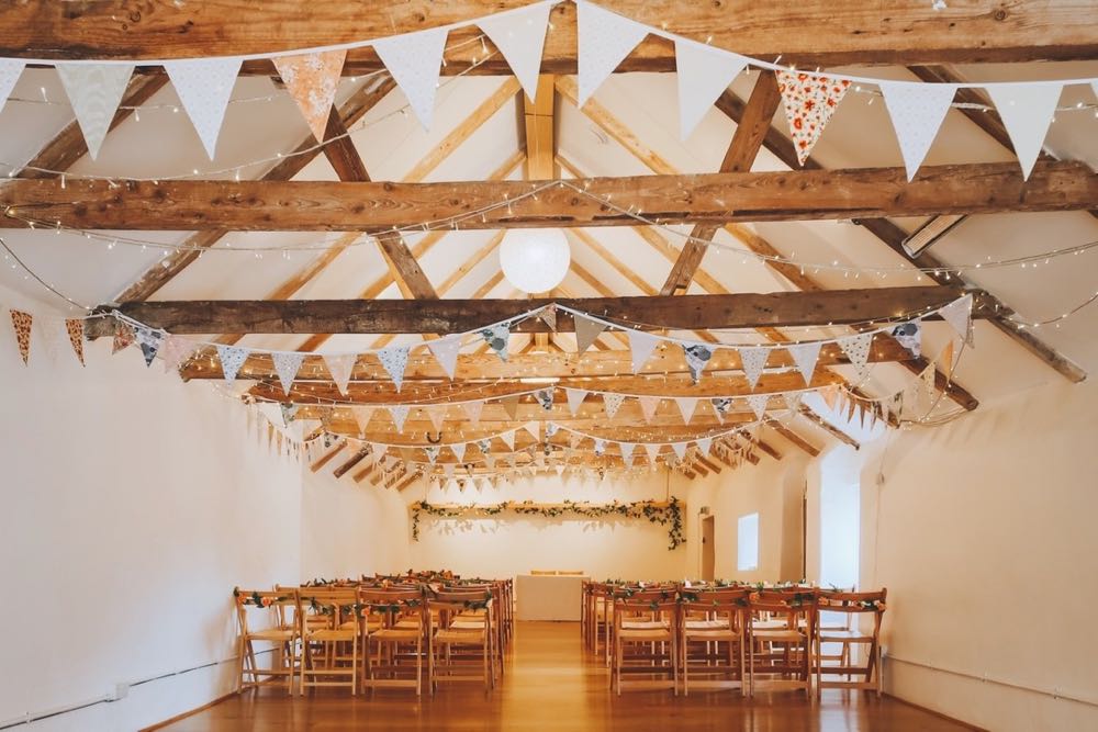 The Wedding Barn with no guests before the ceremony