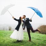 wet weather wedding pictures