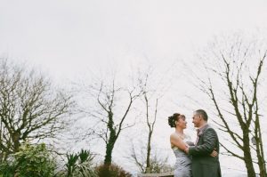 Married couple in the garden - The Green Cornwall